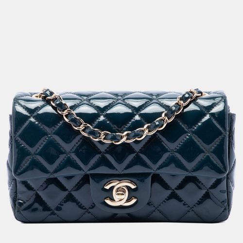 Mini Rectangular Classic Single Flap Patent Leather Shoulder Bag - Chanel - Modalova