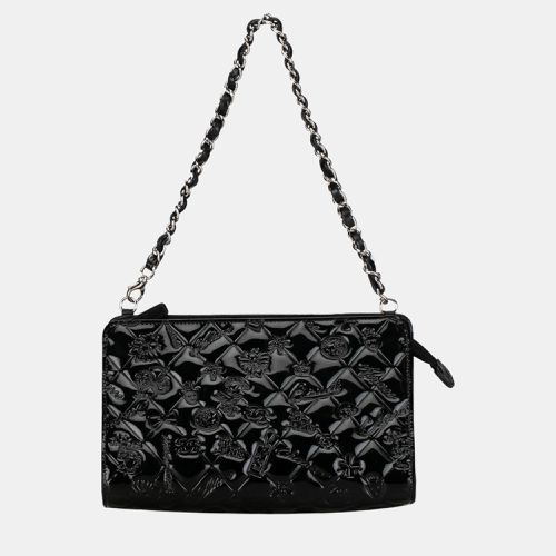 Chanel Black Patent Lucky Symbols Pochette - Chanel - Modalova