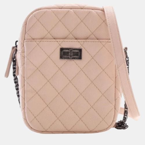 Chanel Pink Quilted Grained Leather Vertical Reissue Camera Shoulder Bags - Chanel - Modalova