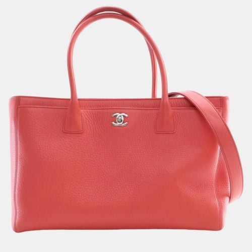 Chanel Pink Leather Cerf Shopping Tote Bag - Chanel - Modalova