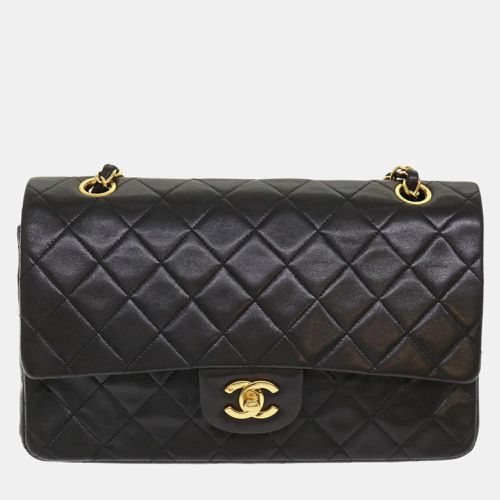 Chanel Black Leather Classic Double Flap Shoulder Bag - Chanel - Modalova