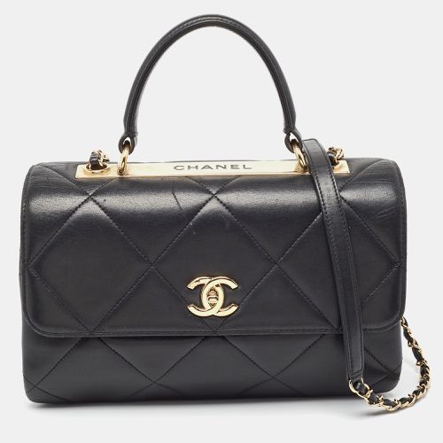 Chanel Black Quilted Leather Large Trendy CC Top Handle Bag - Chanel - Modalova