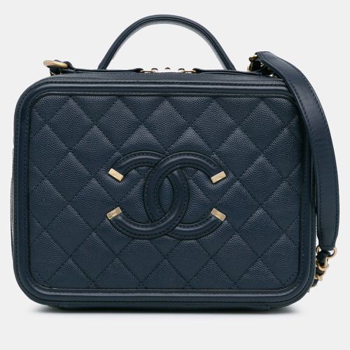 Medium Caviar CC Filigree Vanity Case - Chanel - Modalova