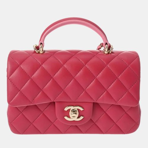 Leather Rectangular Mini Top Handle Flap Bag - Chanel - Modalova