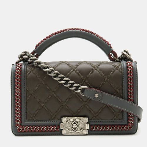 Leather Paris-Salzburg Medium Boy Top Handle Bag - Chanel - Modalova