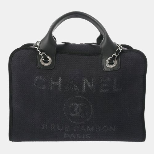 Chanel Black Canvas Medium Deauville Tote Bag - Chanel - Modalova