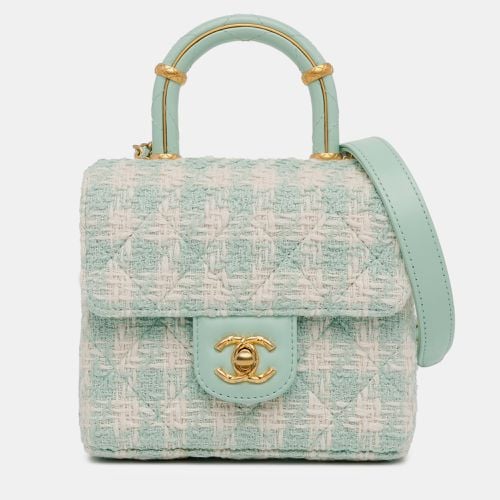 Chanel Quilted Tweed Crush Top Handle Flap - Chanel - Modalova