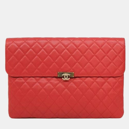 Quilted Caviar Leathe Clutch - Chanel - Modalova