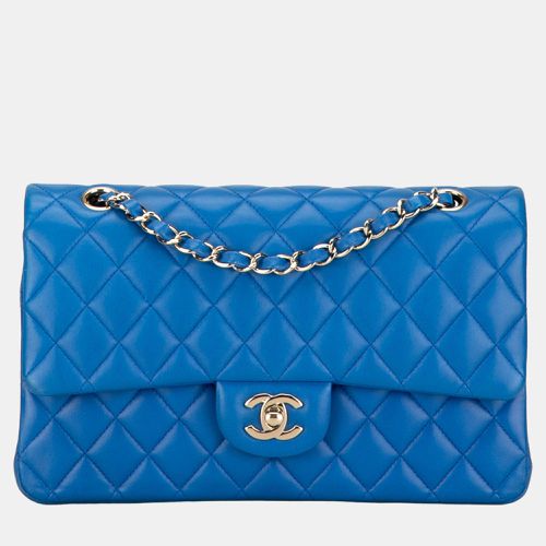 Chanel Blue Medium Classic Lambskin Double Flap - Chanel - Modalova