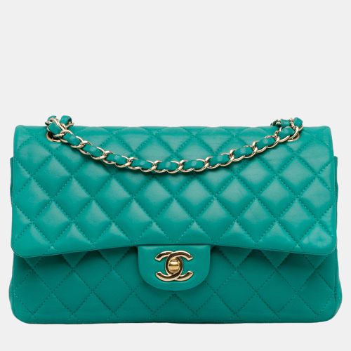 Chanel Blue Leather Medium Classic Double Flap Bag - Chanel - Modalova