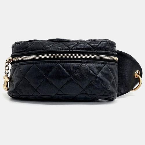 Chanel Black Quilted Leather Belt Bag - Chanel - Modalova