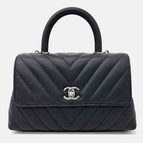 Caviar Leather Chevron Coco Handle Bag - Chanel - Modalova