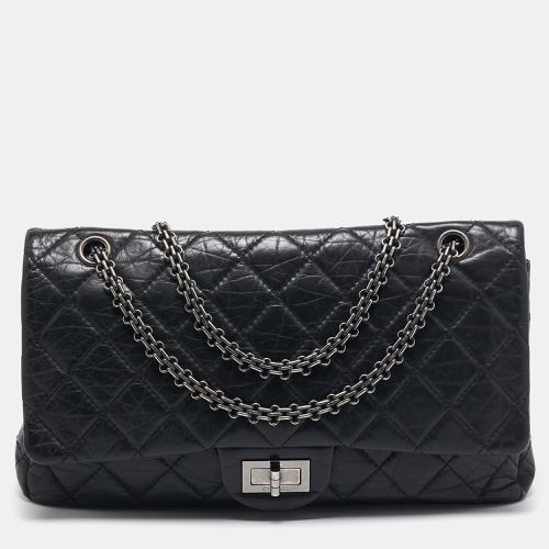 Chanel Black Quilted Aged Leather Reissue 2.55 Classic 227 Flap Bag - Chanel - Modalova