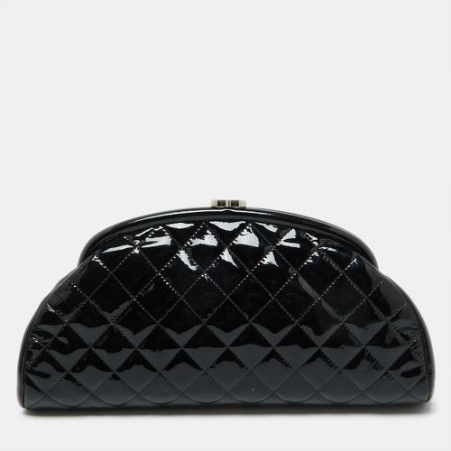 Chanel Black Quilted Patent Leather Timeless Clutch - Chanel - Modalova