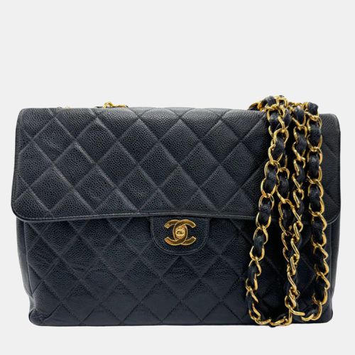 Caviar Leather Jumbo Classic Single Flap Shoulder Bag - Chanel - Modalova