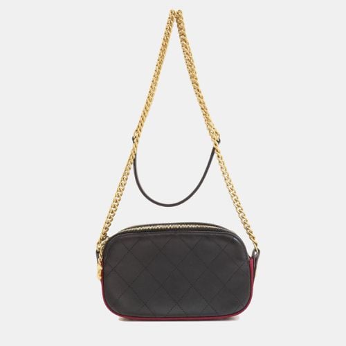 Chanel Black Calfskin Grosgrain Stitched Button Up Camera Shoulder Bag - Chanel - Modalova