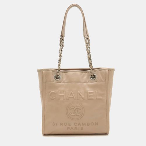 Leather Small Deauville Tote Bag - Chanel - Modalova