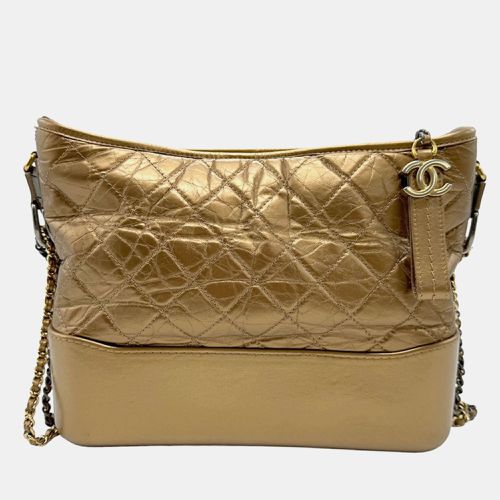 Chanel Metallic Bronze Leather Small Gabrielle Shoulder Bag - Chanel - Modalova