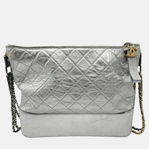 Chanel Silver Leather Large Gabrielle Shoulder Bag - Chanel - Modalova