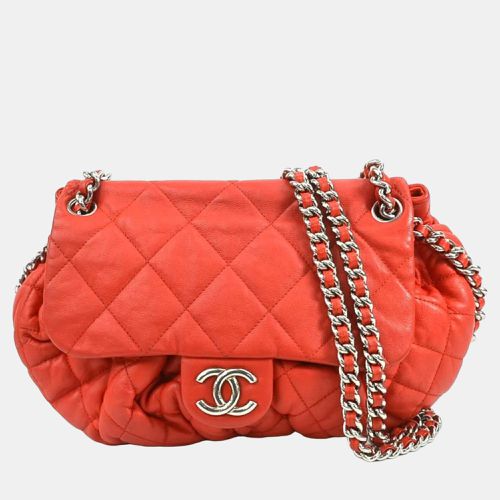 Chanel Red Quilted Leather Chain Around Shoulder Bag - Chanel - Modalova