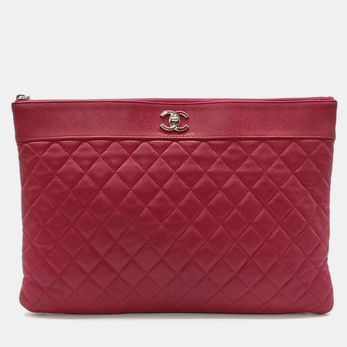 Chanel Sheepskin Quilted Large Vintage Mademoiselle Cosmetic Case - Chanel - Modalova