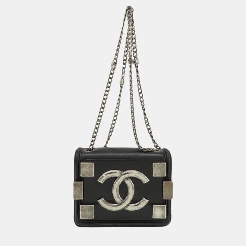 Lambskin and Plexiglass Boy Lego Brick Ruthenium Shoulder Bag - Chanel - Modalova