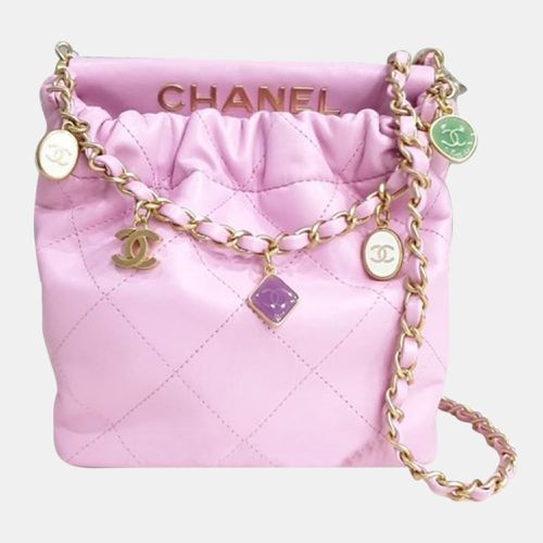 Leather Small Bucket Bag - Chanel - Modalova