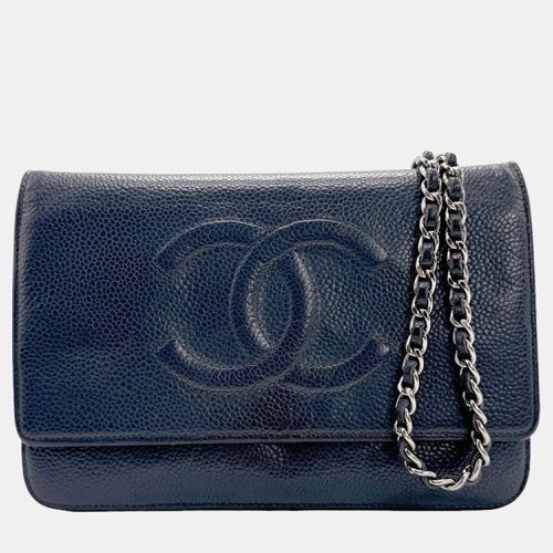 Leather CC Wallet On Chain - Chanel - Modalova