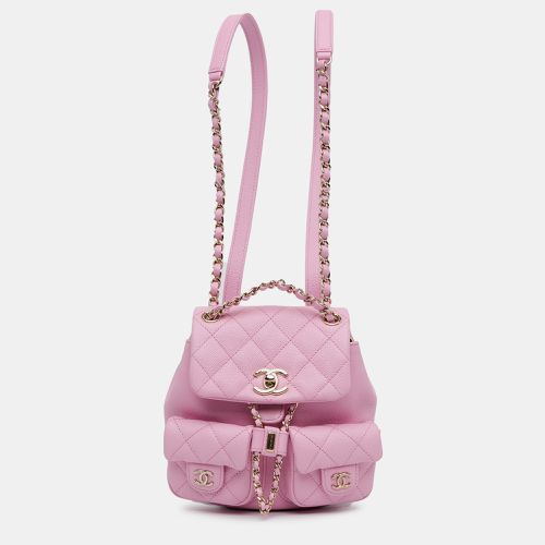 Small Quilted Caviar Duma Pockets Drawstring Backpack - Chanel - Modalova