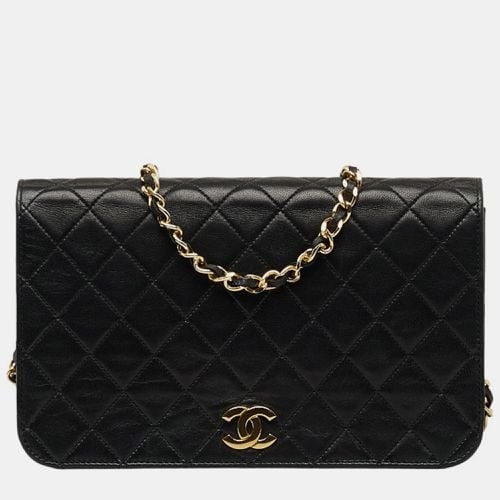 Chanel Black Lambskin Leather Flap Bag Shoulder Bag - Chanel - Modalova