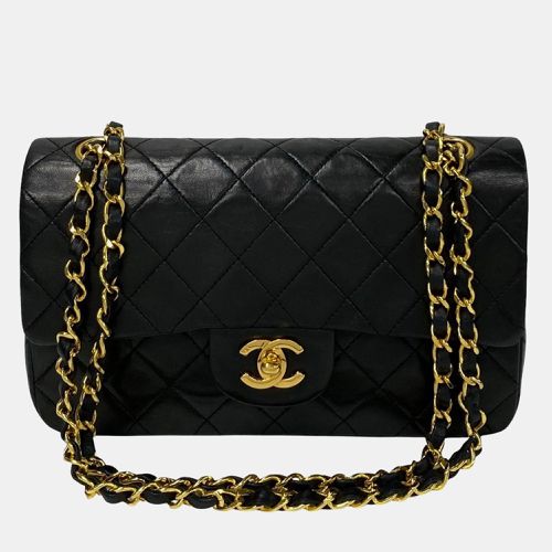 Chanel Black Lambskin Leather Small Classic Double Flap Shoulder Bag - Chanel - Modalova