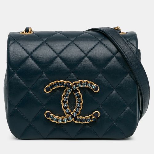 Chanel Mini Lambskin CC Crystal Full Flap Bag - Chanel - Modalova