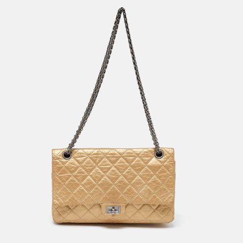 Chanel Gold Quilted Aged Leather Reissue 2.55 Classic 226 Flap Bag - Chanel - Modalova