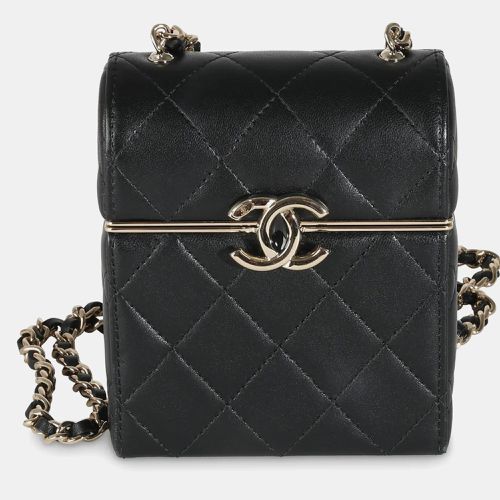 Quilted Lambskin Box Chain Vanity Shoulder Bag - Chanel - Modalova