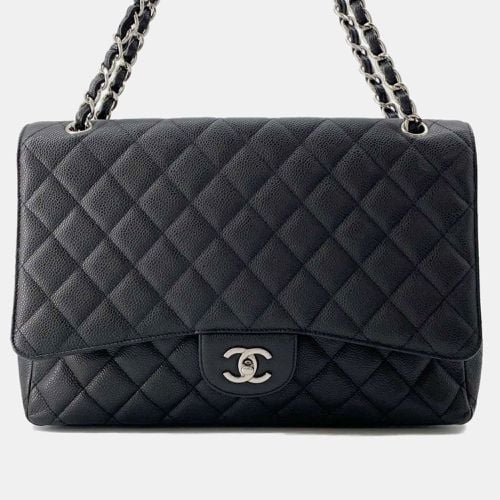 Quilted Caviar Leather Maxi Classic Single Flap Shoulder Bag - Chanel - Modalova