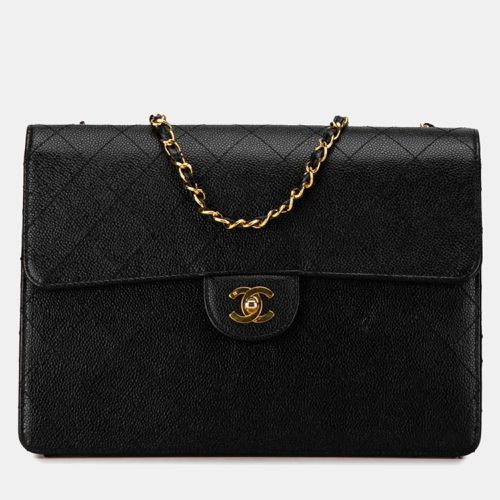 Quilted Caviar Jumbo Classic Single Flap Shoulder Bag - Chanel - Modalova