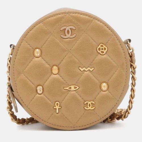 Leather Paris-New York Egyptian Amulet Round Shoulder Bag - Chanel - Modalova