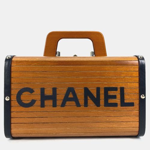 Wooden Logo Top Handle Vanity Case - Chanel - Modalova