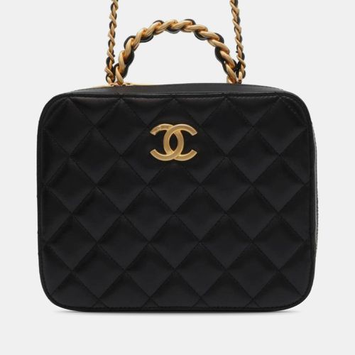 CC Quilted Lambskin Top Handle Vanity Case - Chanel - Modalova