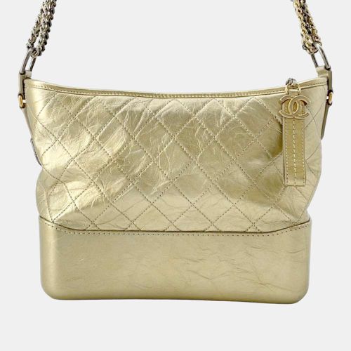 Chanel Metallic Gold Leather Medium Gabrielle Shoulder Bags - Chanel - Modalova