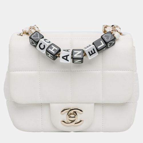 Chanel White Mini Lambskin Monacoco Flap - Chanel - Modalova