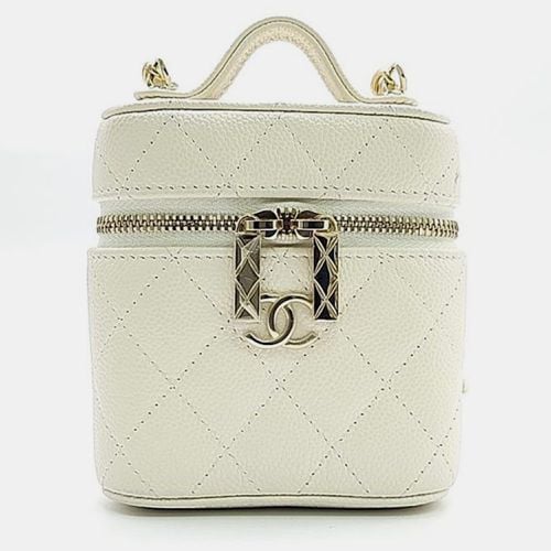 Chanel Caviar Top Handle Cosmetic Crossbody Bag - Chanel - Modalova