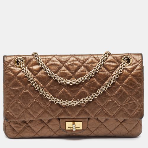 Chanel Metallic Brown Quilted Aged Leather Reissue 2.55 Classic 226 Flap Bag - Chanel - Modalova