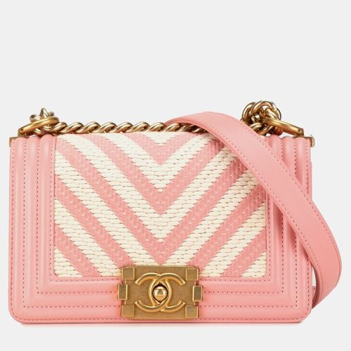 Chanel Small Braided Chevron Boy Flap - Chanel - Modalova