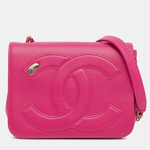 Chanel Pink Leather CC Mania Flap Bag - Chanel - Modalova