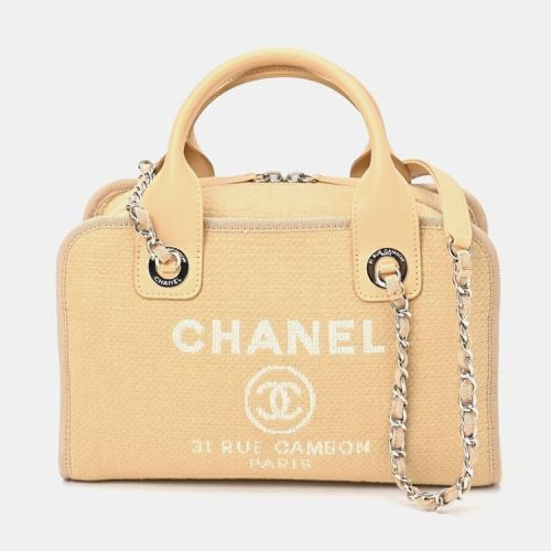 Leather and Canvas Deauville Tote Bag - Chanel - Modalova