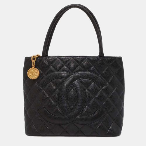 Chanel Black Caviar Leather Medallion Tote Bag - Chanel - Modalova