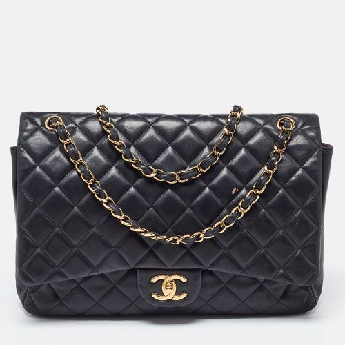 Quilted Caviar Leather Maxi Classic Double Flap Bag - Chanel - Modalova