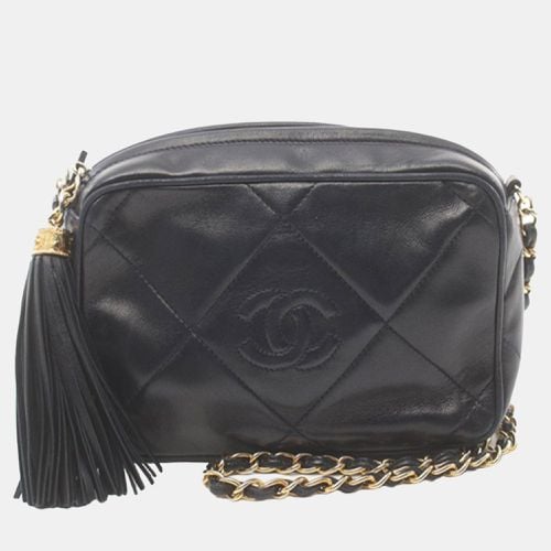 Chanel Navy Blue Lambskin CC Tassel Camera Bag - Chanel - Modalova