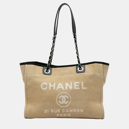 Chanel Beige Canvas Small Deauville Tote Bag - Chanel - Modalova